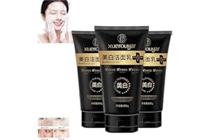 ADFUGE 100g Juelreou Purifying Cleanser, Juelreou Whitening and Cleansing Milk, Xuerouyar Cleanser, 2024 New Niacinamide Purifying Whitening Cleanser Skin Whitening Oil Control Face Wash (3pc)