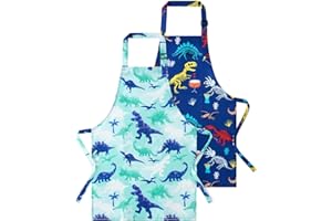 WERNNSAI Kinderschürze - 2 Stück Kinder Schürzen Malschürze Kinder für Junge Mädchen