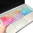 Keyboard Cover for 15.6 inch HP ProBook 450 G8 G9 G10/ 455 G8 G9 G10/ 650 G8/HP Zbook Power G8 G9 Keyboard Skin(NOT fit HP ProBook 450/455/650 G6 G7)-Colorful