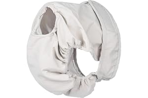 BePetMia Nadające się do prania pieluchy dla psów, majtki higieniczne dla psów w wysokiej temperaturze, 5 rozmiarów od XS do XL, odpowiednie dla wszystkich psów (dł.: 48 – 65 cm, beżowe)