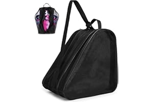 Kefiyis Roller Skate Bag - Unisex Ice Skate Bag with Adjustable Shoulder Strap - Breathable Oxford Cloth Skating Shoes Storage Bag Without Unpleasant Smell Roller Skate Accessories