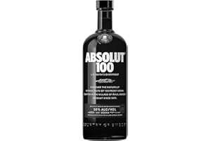‎ABSOLUT VODKA Absolut Vodka 100 – 50 Vol.-Prozent Edel-Vodka in eleganter, schwarzer Flasche – Luxuriöses Genusserlebnis – 1 x 1 l | 1l (1er Pack)