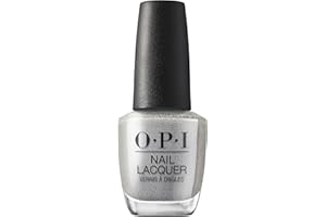 OPI Nail Lacquer - OPI’m Frosted - Vernis à ongles argent scintillant longue tenue, résistant aux éclats - Formule vegan avec pinceau OPI Pro-Wide (15 ml)