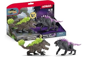 schleich ELDRADOR CREATURES Skugglo mot Stenkrossare, från 7 år, 70827 - Leksaksfiguren, 31 x 16 x 18 cm