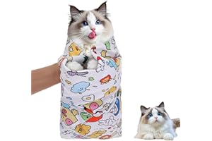 AOOTUERL Fascia per gatto per toletta graffiti colorato, 55x55 cm, autoadesivo, anti-morso e graffio