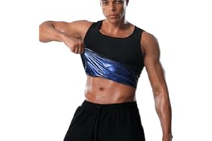 Donason Męska kamizelka treningowa trener talii sauna garnitur koszula dla mężczyzn zatrzymywanie ciepła kompresja siłownia tank top męski wyszczuplający odchudzanie modelujący sylwetkę