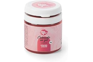 Past Kolor - Colorante Alimentario en Gel - Colorante de Alta Concentración y Pigmento de Calidad - Ideal para Repostería - 50 G (Extra Rojo)