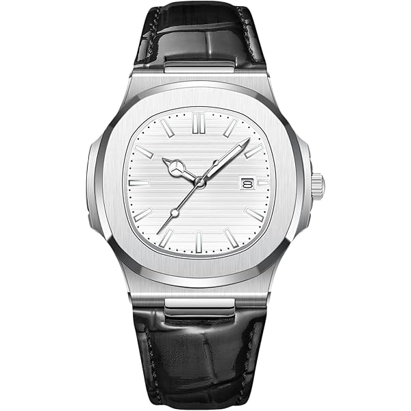 RORIOS Orologio Uomo Classico Luminosi Design Analogico al Quarzo Orologi con Cinturino in Pelle Cronografo Orologi da Polso