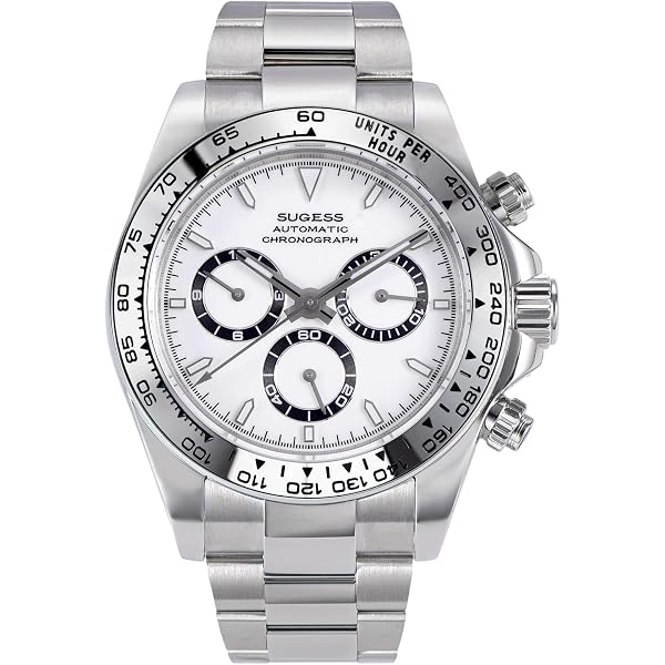 Montre Chronographe Automatique Sugess S418-2 - Boîtier Acier 39mm - Cadran Panda