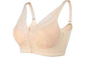 Polreta Brustprothesen-BH mit Reißverschluss und Tasche für Brustprothese, für den täglichen Gebrauch