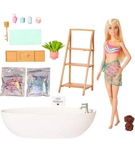 Barbie Coffret Poupée Mannequin L’Arbre À Chat Avec Poupée Brune, 1