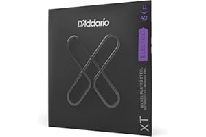 D'Addario Cordes Guitare Electrique - Cordes pour Guitare Electrique XT Nickel Coated - Pour Guitares 6 Cordes - XTE1149-11-49 Medium