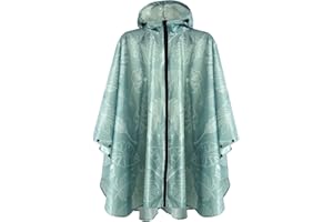 ANYOO Poncho de Lluvia Reusable de Ripstop transpirante Ligero a Prueba de Agua Multiuso Impermeable con Capucha de Lona de Tienda de Campaña Ideal para el Aire Libre Campamento Excursionismo y Pesca