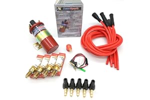 Accuspark Ignition Conversion Kit for Lucas 45D Distributors with Silicone HT Leads and AC9C Plugs