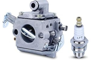 Carburatore per STIHL 017 018 MS170 MS180 Motosega, ADEFOL Carburatore con Candela Pezzi di Ricambio Carburetor Kit Accessorio Sostituisce per Zama C1Q-S57 e 1130-120-0603