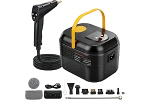 1 500 W bärbar högtrycksångtvätt med 1 200 ml vattentank, 3 borsthuvuden, 6 justerbara hastigheter, för golv, kök, fönster, b
