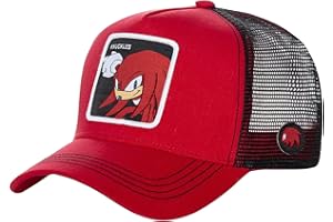 Bonamana Sonic Baseball Cap Sonic The Hedgehog Hat Kid Cartoon Verstellbare Faltbare Hip-Hop-Cap Dance Hat Cosplay Sommer Running Cap für Teenager Aldult (Rot Knuckles)