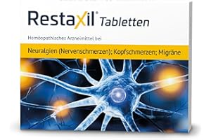 ‎RESTAXIL Restaxil® Tabletten [60 Stück] – Natürliches Arzneimittel bei Nervenschmerzen wie Neuralgien, Migräne & Ischias – lindert stechende, ausstrahlende Schmerzen – gut verträglich & rezeptfrei