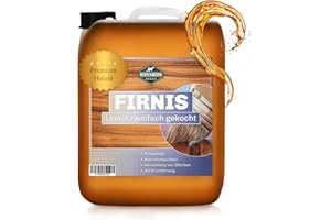 Martenbrown® Olio di lino in tanica da 10 l, olio per legno di alta qualità, 2 pezzi, ideale per interni ed esterni, protezione naturale per tutti i tipi di legno, ideale per mobili e terrazze