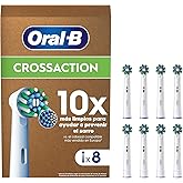 Oral-B Pro CrossAction Cabezales De Recambio ORIGINALES para Cepillo de Dientes Eléctrico Oral-B Pro, Pack de 8 Recambios Con