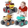 SunnyPal Toys for 1 Year Old Boys - 3 Pack Car Toys for 2 Year Old Boy, Monster Truck Toddler 1st Birthday Gifts for Boy