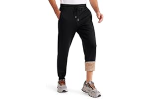 Libin Pantaloni Sportivi Caldi per Pantaloni da Jogging Invernali con Fodera in Pile da Uomo Pantaloni Casual con Tasche con Cerniera