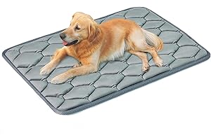 Geegoos Lit pour Cage pour Chien, Coussinets de chenil Doux et lavables, Tapis de Cage pour Chien adapté à Une Cage de 36 Pouces, pour Grands Chiens