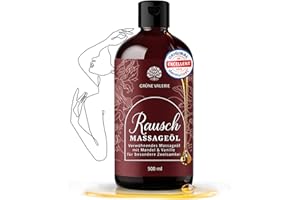 GRÜNE VALERIE NATURKOSMETIK 'Kamasutra olejek do masażu 500 ml XXL | z delikatnym migdałem i wanilią | olej miłosny / olej ślizgowy | zielona wereria | stymulacja i pobudzanie | na specjalne chwile pełne namiętności we dwoje | relaks | Made in Italy