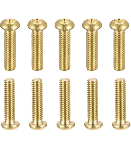 4 Viti A Pollice Scanalate In Ottone M4x30 Mm, Testa Piatta Zigrinata, Filettatura 0.7 Mm, Per Elettrodomestici E Mobili, Serraggio A Mano Senza Attrezzi