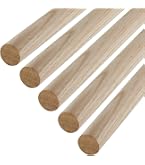 JOWE Lot De 2 Barres Rondes Hêtre 35 Mm X 100 Cm | Baguettes Bois Lisses Made In Austria - Qualité Menuiserie Pro