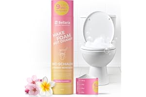 ‎BELLARIA Bellaria WC Schaum – Extra starker WC-Reiniger – Zuverlässig gegen Kalk, Urinstein & schlechte Gerüche – Selbstaufschäumender Toiletten Aktivschaum, einfache Dosierung (700g, Spring Flowers)