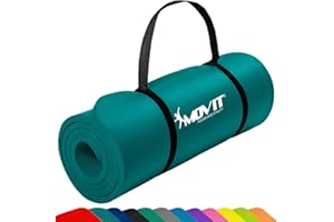 ‎MOVIT MOVIT Gymnastikmatte, hautfreundlich und phthalatfrei, für Zuhause oder Unterwegs, in 3 Größen und 12 Farben