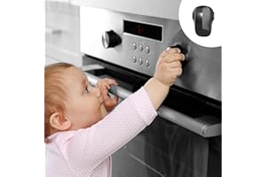 Sécurité Four Bébé – Verrou pour Porte de Four, Résistant à la Chaleur, Sans Outils, Facile à Installer (1 Pièce, Noir) Moonybaby