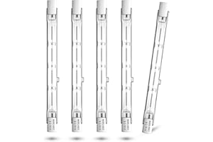 CucuGo R7S 118mm Halogen Leuchtmittel, 500W Halogenstab 118mm 11000LM, Dimmbar Warmweiß Baustrahler, J118 J Typ 2800K Halogenstablampe, AC 220-240V für Baustrahler, Arbeit Landschaftsbeleuchtung