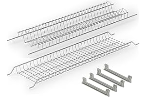 INOXA Kit Scolapiatti 86 cm acciaio inox da Incasso per Mobile Pensile cm. 90