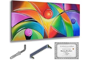 Monica Mirafiori I 100x50 cm I Tableau Peint à la Main I Modèles Tableau I Peintre Moderne I Tableaux Peintures I Toile sur Cadre en Bois