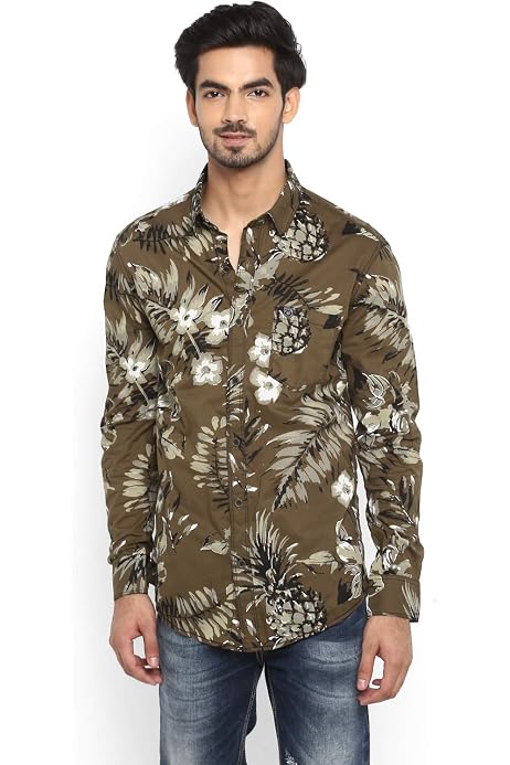 Mufti Men's Slim Fit Casual Shirt 