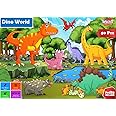 Puzzle 3 year old 50 Piece jigsaw puzzle for 3 year old Large Floor Puzzle Dinosaurs Animals Educational Jigsaw puzzles large piece puzzles for 3+ year olds jigsaws toy for Boy Girl Toy Gift TOTBLISS