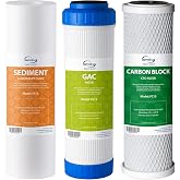 iSpring F3 Replacement Filter for Standard Reverse Osmosis Filter | Prefiltration Cartridge Set, 6 Month Replacement, Sedimen