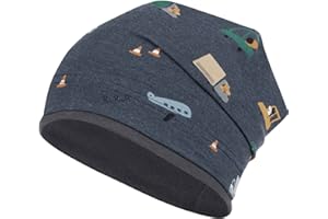 Smarilla Boys' Hat Transition Hat Beanie Vehicles Spring Autumn Cotton