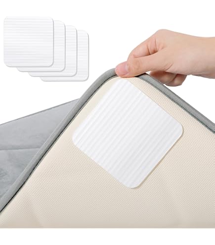 Rug Brake - Lot De 8 Coins Adhésifs Pour Empêcher Les Tapis De Glisser Sur Sols Durs - Neuf