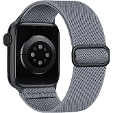 Minesk Apple Watch i&ccedil;in Uyumlu Bilek Kalınlığına G&ouml;re Ayarlanabilir Yumuşak Kumaşlı ve İnce G&ouml;r&uuml;n&uuml;ml&uuml; Dayanıklı Sık Dokuma Ku
