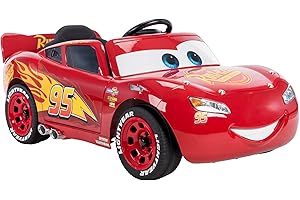 Huffy 17348WP Disney Lightning McQueen Kids Electric Ride On Car, Red