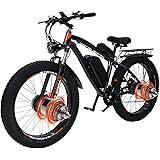 GUNAI Bici Elettrica Uomo Bicicletta Elettrica Uomo 26" 4.0 Fat Bike Elettrica, 21 Velocità