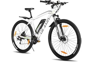 ROCKSHARK HILAND 26/27,5/29 Zoll E-Bike Elektrofahrrad Mountainbike 250W Motor Elektro Mountain Bike für Damen und Herren Shimano 21 Gang Scheibenbremse Federgabel mit 36V 10.4Ah Lithium-Akku
