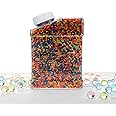 Half Forest 50000 Pieces Transparent Gel Balls Water Beads for Plants Decoration Water Beads Vases Non-Toxic Water Beads for Flowers, Plants, Vases Fillers and Decorations (7-8 mm)