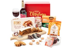 KENNYKRAFTS Christmas Teatime Festive Hamper - Luxury English Tea,Fruit Cake with Icing, Biscuit, Mint Chocolate, Jam, & Taditional Belvoir Mulled wine for Couples Men Women Family