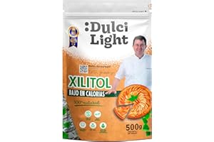 DULCI LIGHT DULCE Y FAVORABLE DulciLight Edulcorante Xilitol 500gr Zero | 100% Natural | Origen de Abedul de Finlandia | Sustituto del Azúcar | Ideal para cocina y repostería | Bajo en calorías y carbohidratos