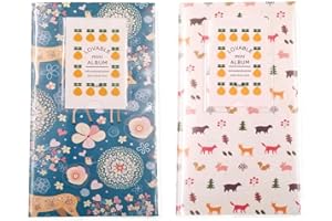 JZK 2 x Instant Instabilite album photo titulaire de la carte Pour Fujifilm Instax Mini 7s 8 25 90 50s et Polaroid Snap PIC-300 Z2300 Zip (2 x Forêt bleu et blanc)