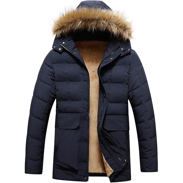 KOG Winterjacke Herren Steppjacke Baumwolle Daunenjacke Freizeit